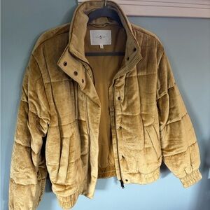 Lou & Grey Golden Yellow Puffer Jacket